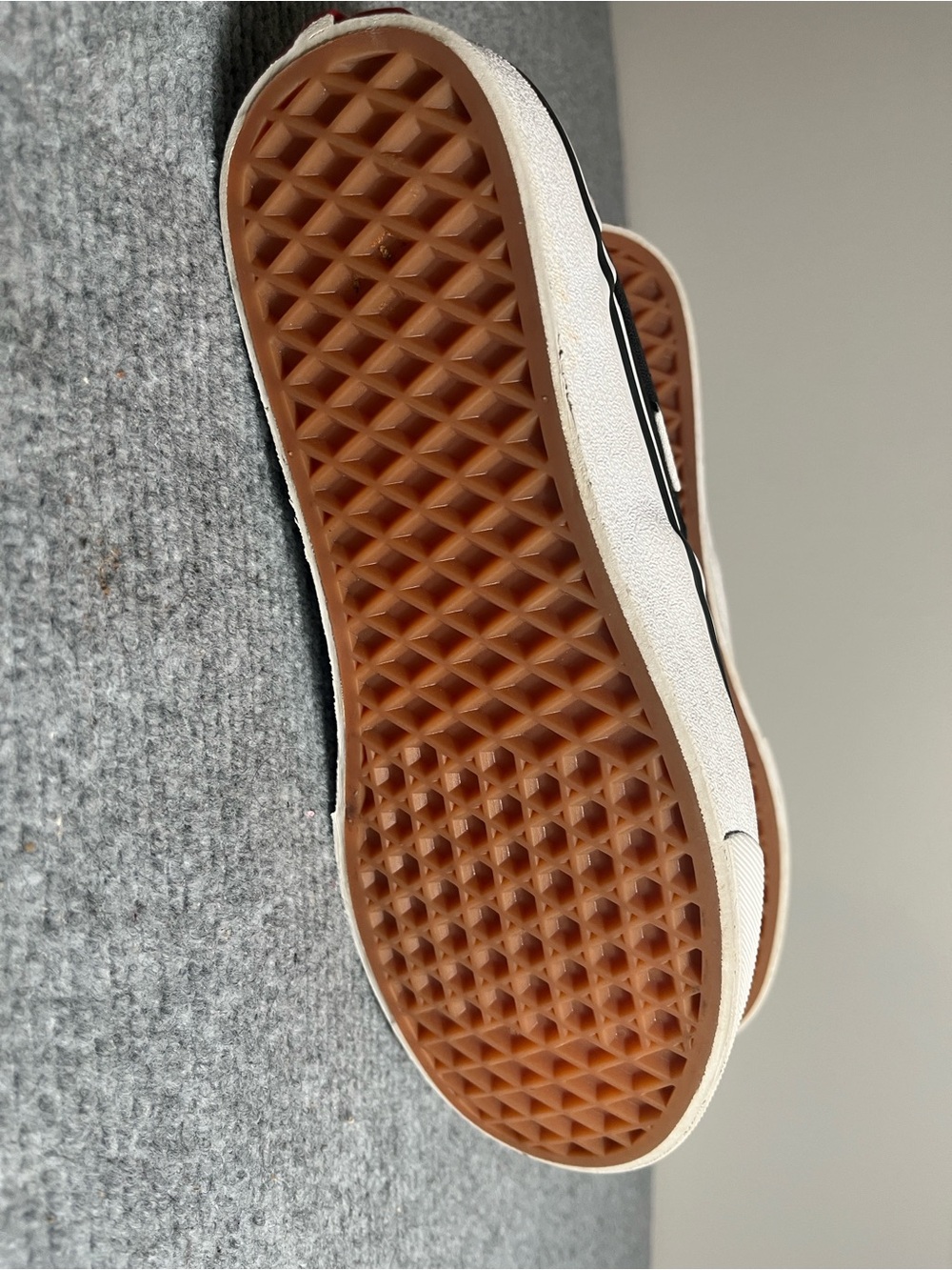 Vans Checkerboard Slip-On Sneakers with Red & Gold Butterflies - Picture 4 of 4